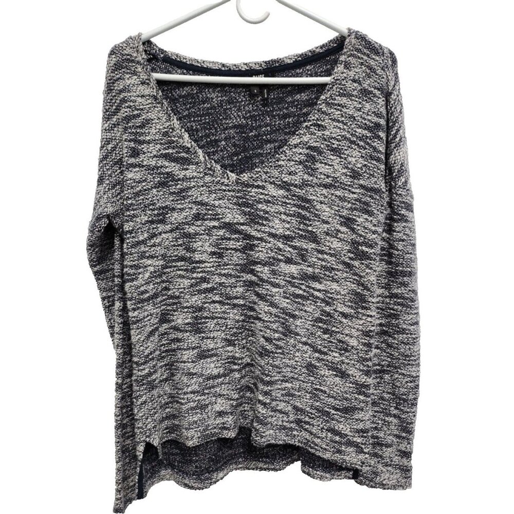 PAIGE Black and White V-Neck Sweater